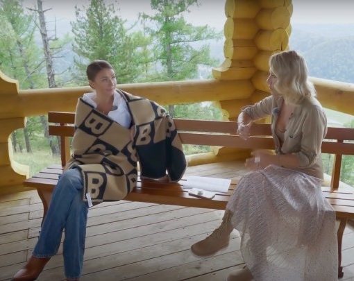 Кадр из интервью Блиновской Собчак